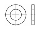 50 Stück Scheiben DIN 1441 (für Bolzen) verzinkt - 41 mm